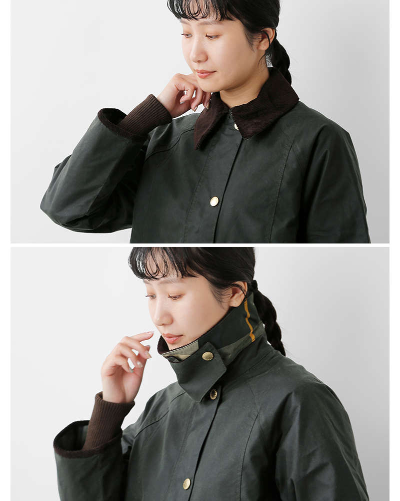 Barbour バブアー クロップド ビードネル ワックス ジャケット