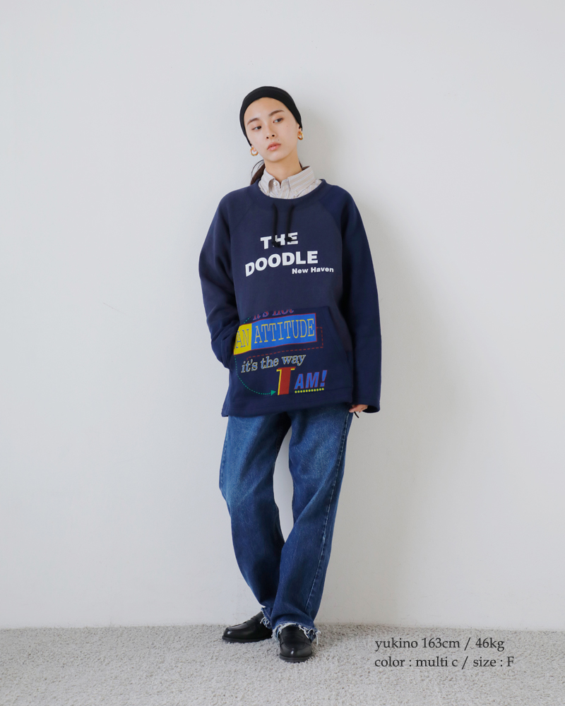 CHANGES チェンジーズ リメイク ラグランスリーブ 裏起毛 プルオーバー