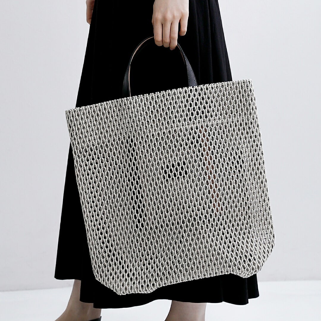 MARY AL TERNA メアリオルターナ コットン メッシュ トートバッグ L