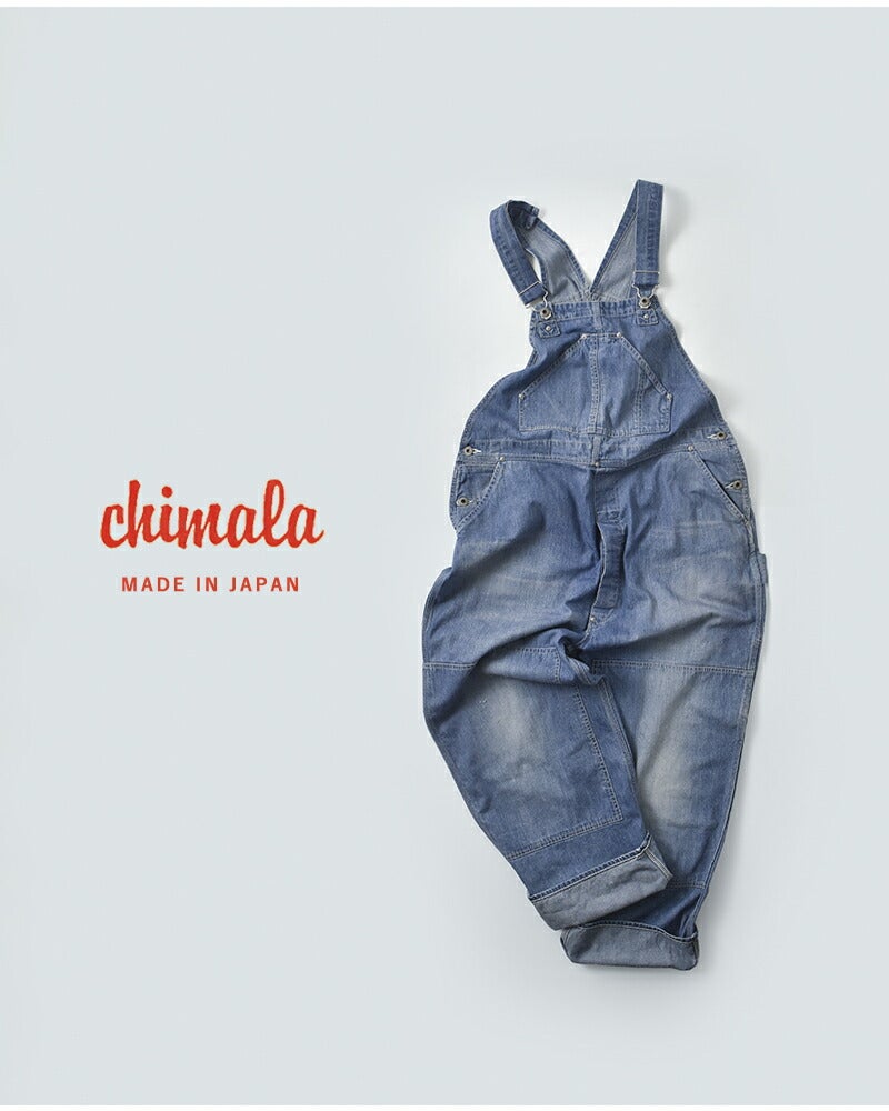 chimala チマラ ダブル幅デニム オーバーオール cs41-wp09 レディース