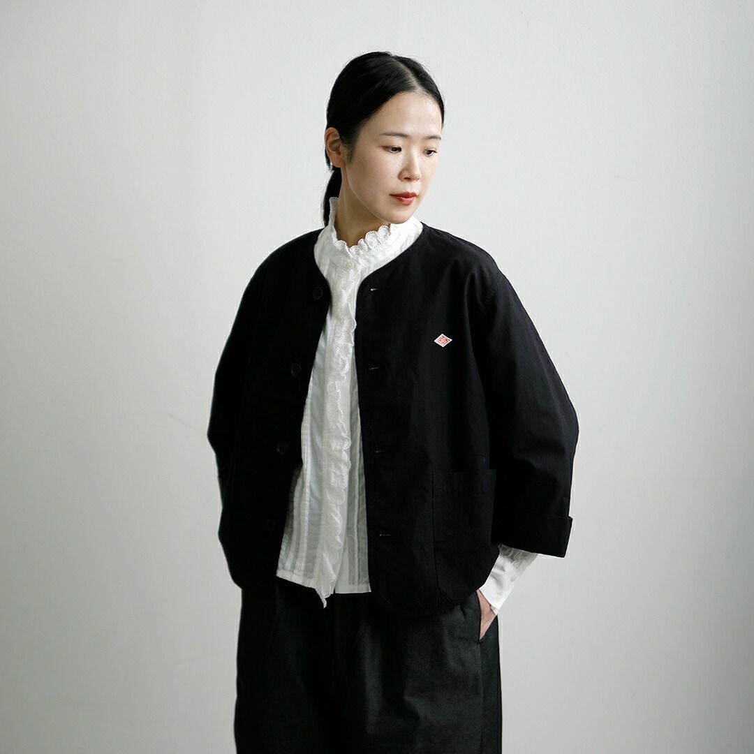 DANTON ダントン コットンリネン ウェザーワッシャー カラーレス