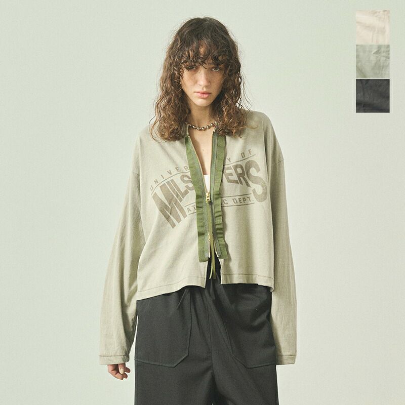 50%OFF】kha:ki カーキ コットン リメイク Tシャツ カーディガン