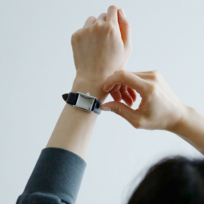 _TOKI_ トキ リザードレザー スターリングシルバー SV925 角型時計