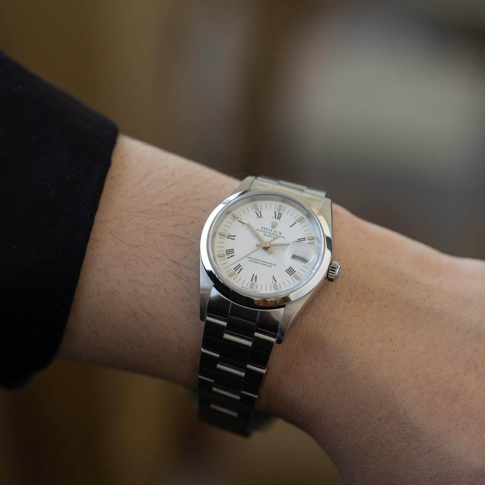 ロレックス オイスターパーペチュアルデイト 15200 ローマン 1999年製