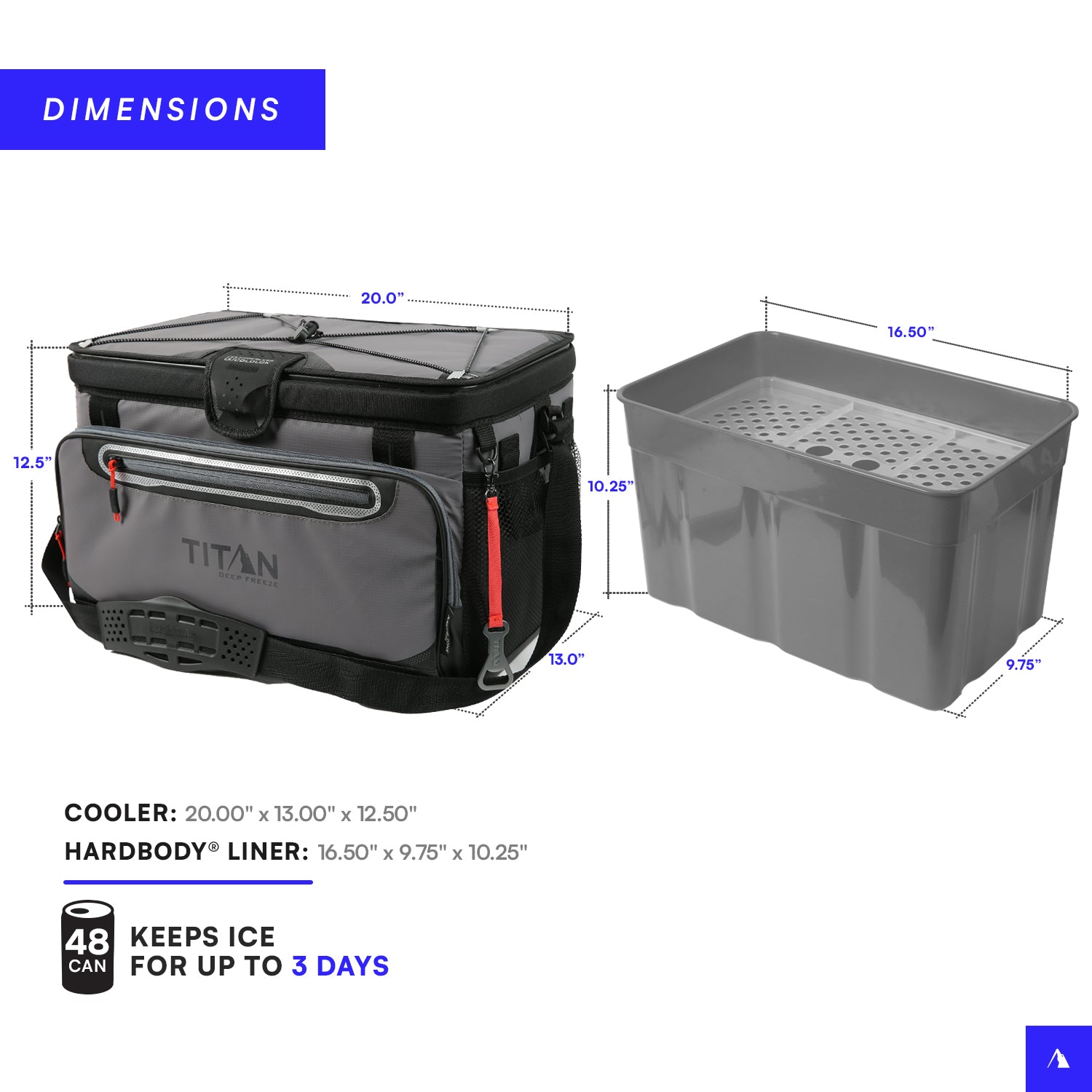 Titan by Arctic Zone™ | 48 Can Zipperless Soft Cooler