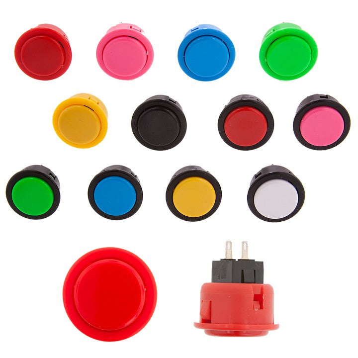 SEIMITSU PS-14-D Solid Color Pushbutton [24mm - Snap In] – Arcade