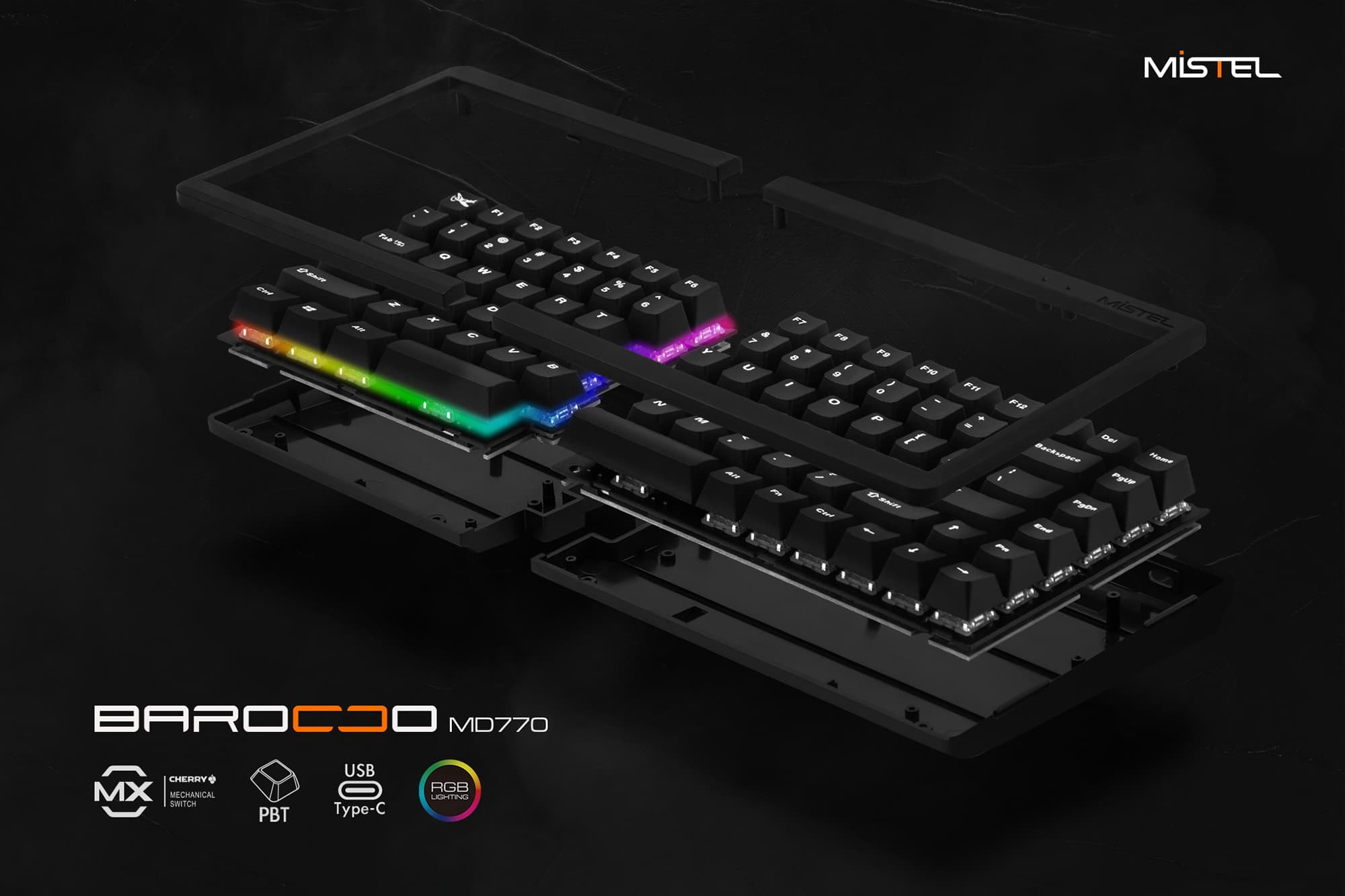 Mistel 販売終了：BAROCCO MD770 RGB（英語配列） キーボード - 株式