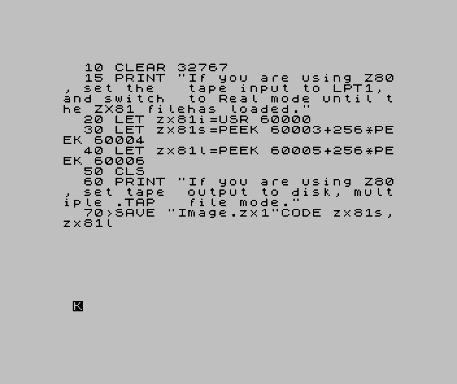 ZX81 Tape (19xx)(-) : Free Download, Borrow, and Streaming