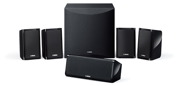 テレビ周りに美しくマッチする、スタイリッシュな5.1chスピーカー