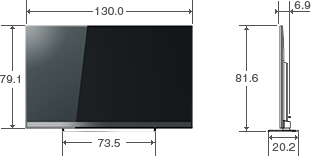 仕様表/58V型M500X｜テレビ｜REGZA：東芝