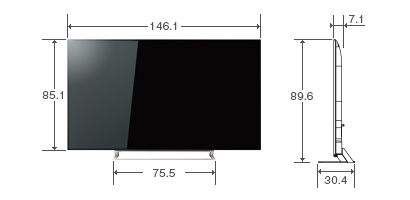 仕様表/65V型Z9X｜テレビ｜REGZA：東芝