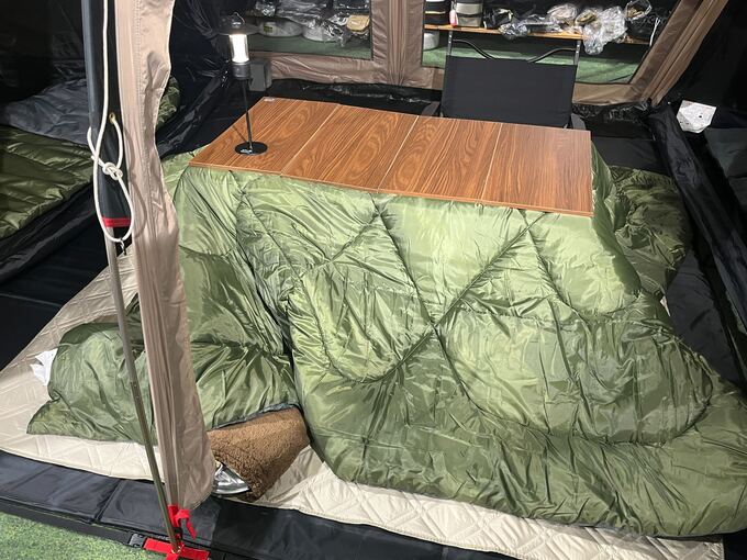 レポ】冬キャンプを盛り上げる！『アルペンアウトドアーズ』がこたつ