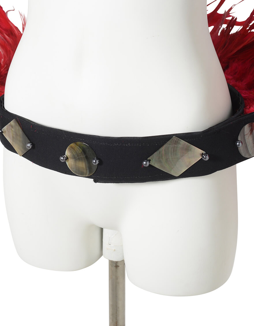 フェザーヒップベルト (レッド） – 【公式】フラダンス衣装