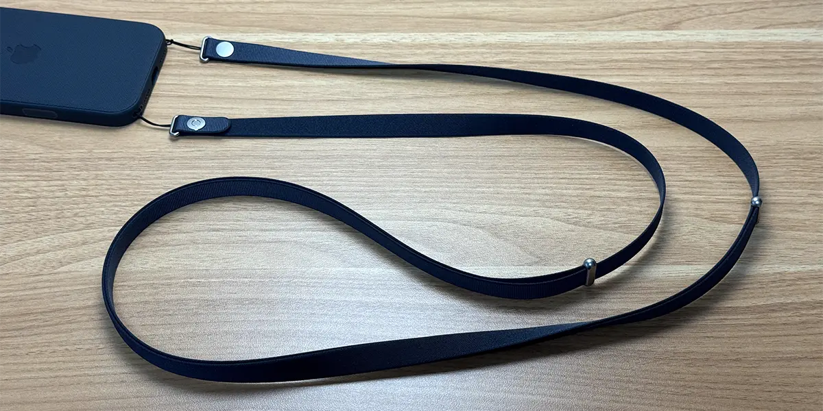 レビュー】Apple クロスボディストラップ：iPhoneケースと組み合わせて