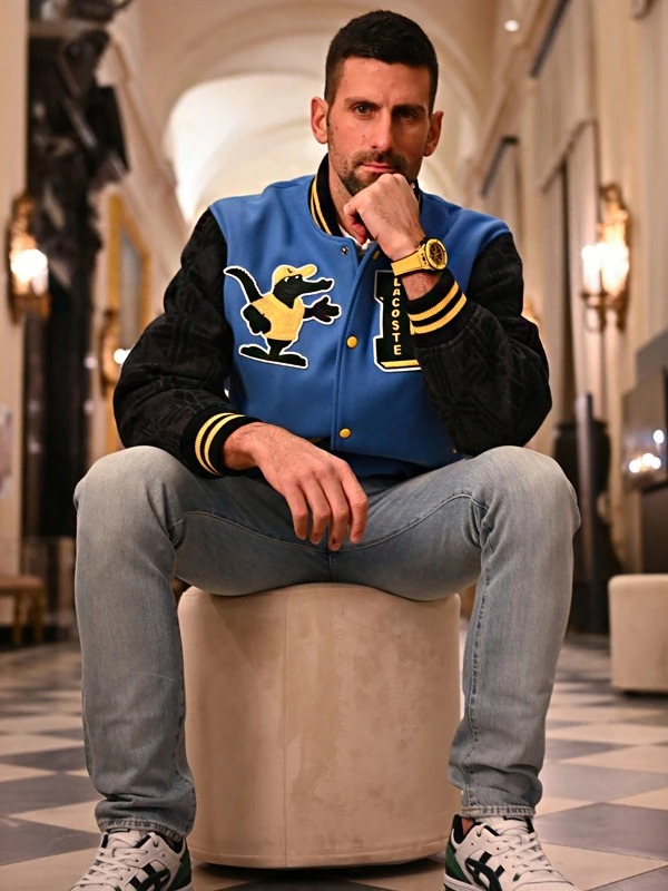 Novak Djokovic Lacoste Varsity Jacket | Online Store