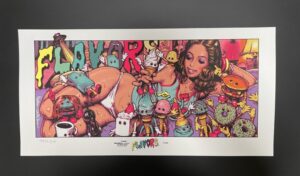 RJB/アート】FLAVORS x Rockin'Jelly Bean シルクスクリーンポスター