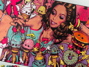 RJB/アート】FLAVORS x Rockin'Jelly Bean シルクスクリーンポスター