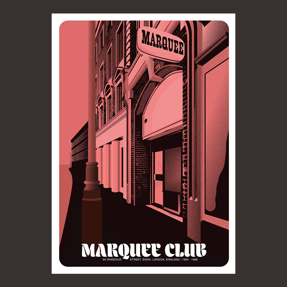 Legendary Music Spaces: Marquee Club – DARK EDITION – Art By Mejdal