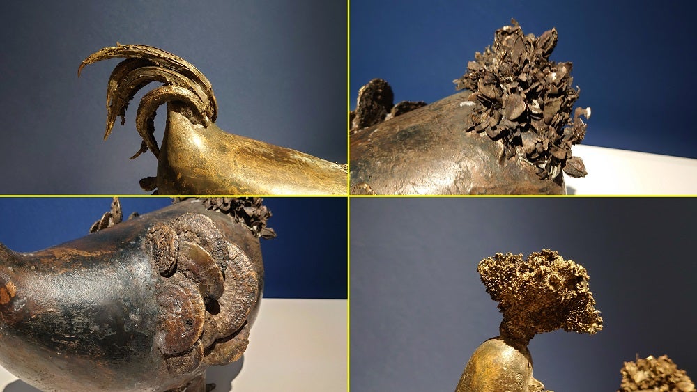 レビュー】中国古代青銅器をヒントに鋳金作家が制作した新作が勢ぞろい