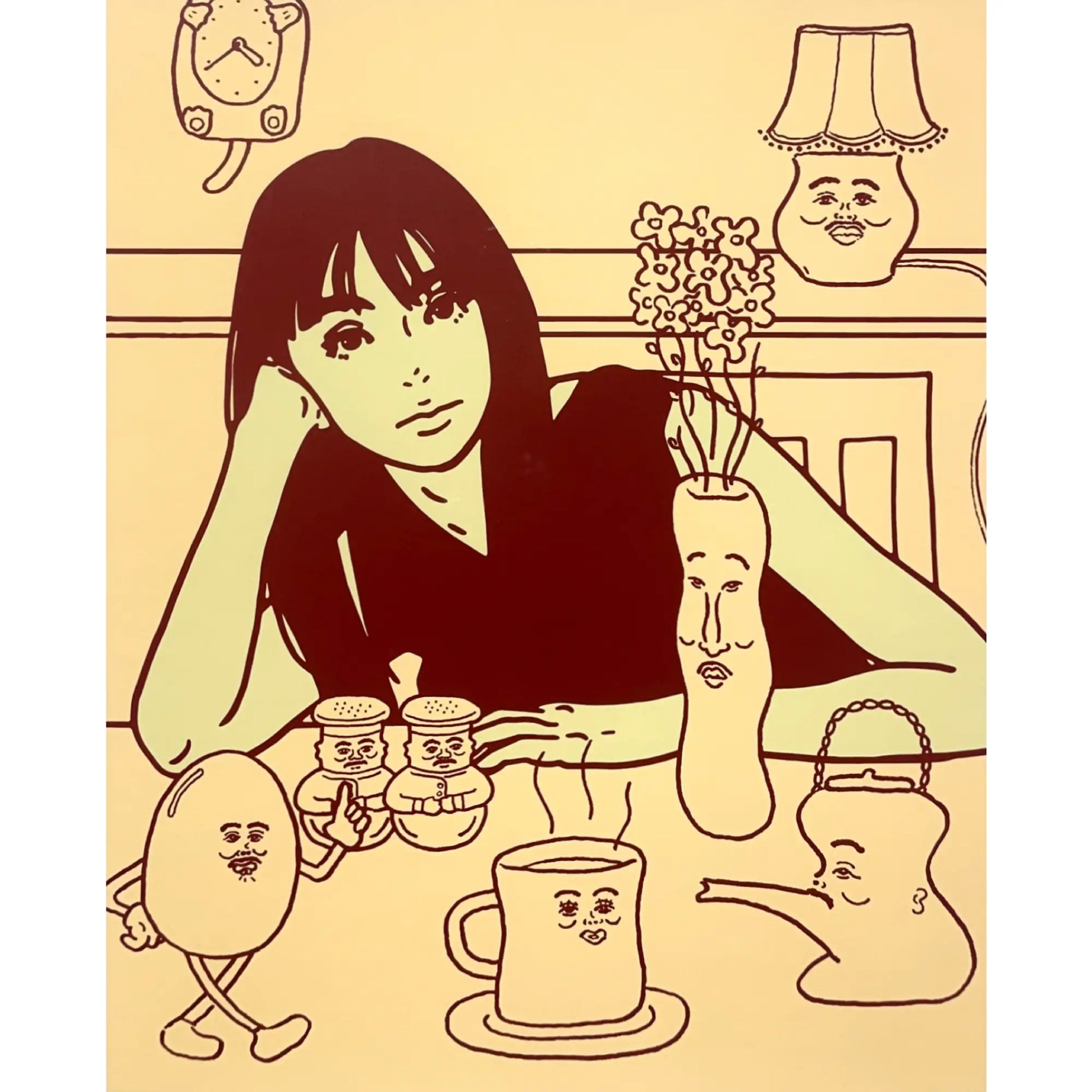 KYNE×NONCHELEEE (キネ×ノンチェリー)「Untitled, 2023 (Beige)」ART