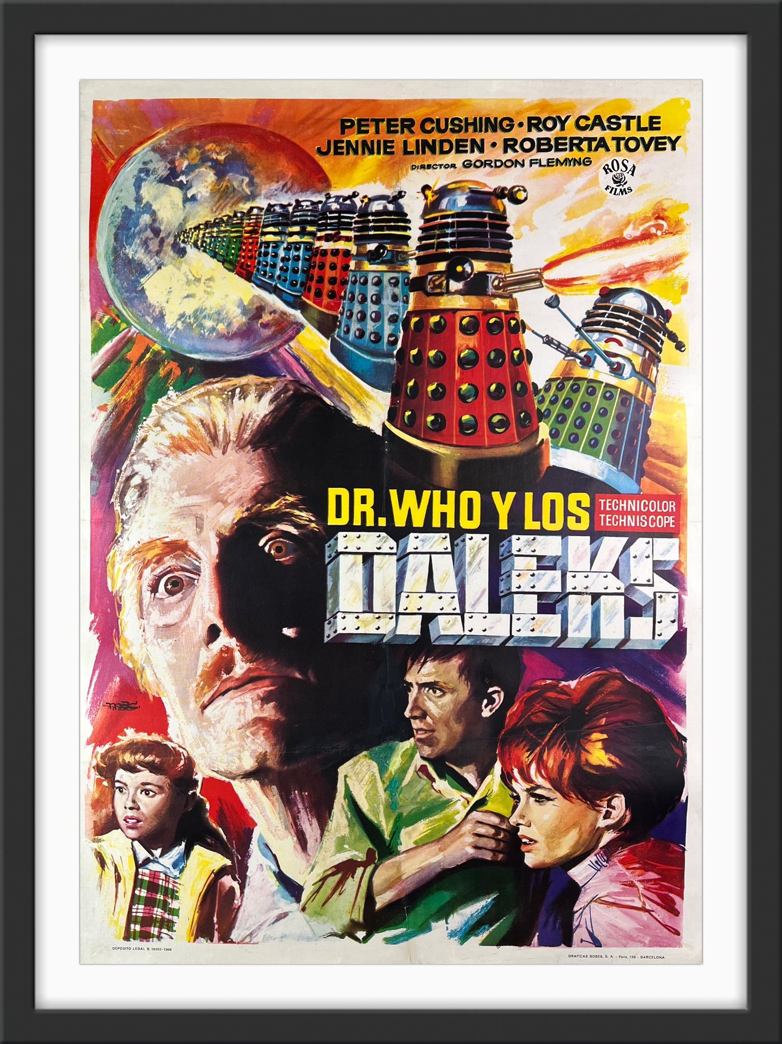 Doctor Who and the Daleks - 1965 - Original Movie Poster – Art of