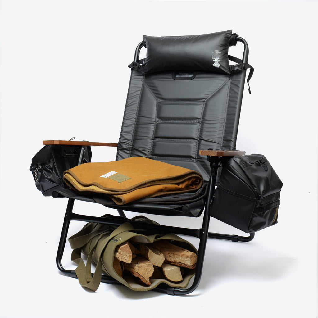 HIGH BACK RECLINING LOW ROVER CHAIR/BLACK ハイバックローバーチェア