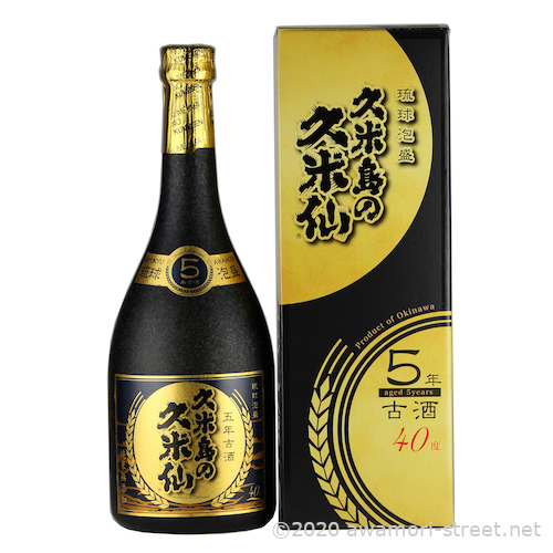 真南風 琉球ガラス 赤 3年古酒 43度,1800ml / 久米島の久米仙 / 泡盛