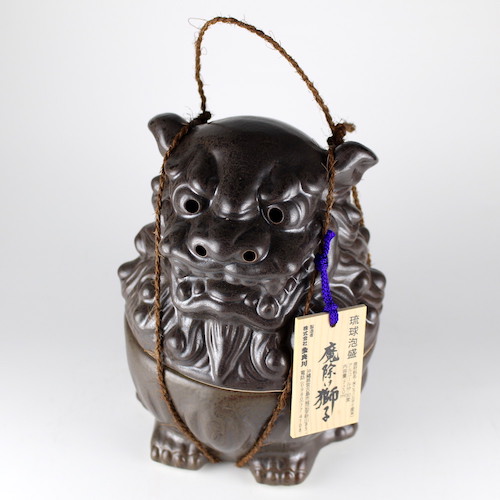 魔除け獅子 30度,720ml シーサーの壺で贈り物にオススメ! / 多良川