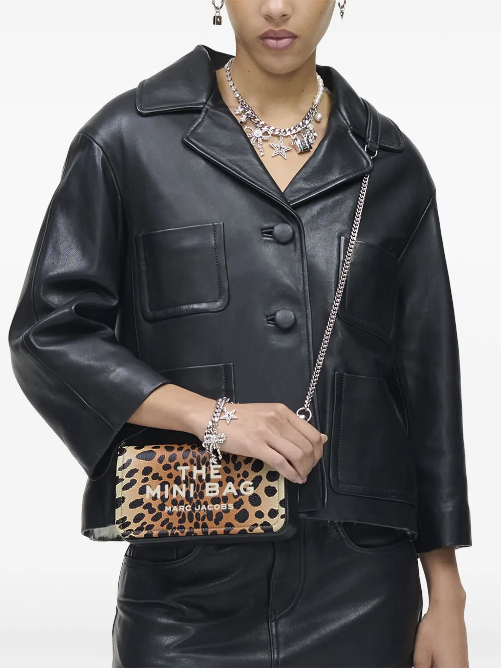 MARC JACOBS - Women Cheetah Leather The Items Slg Mini Bag