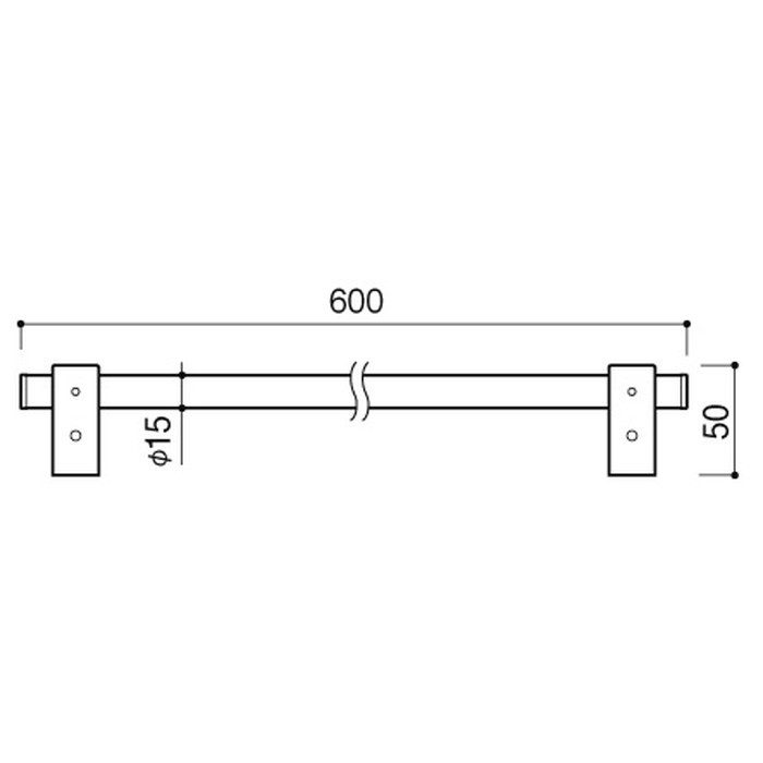 まゆ】ハンガーポールセットL600 KAWAJUN KC-01S-1C まゆ】ハンガー