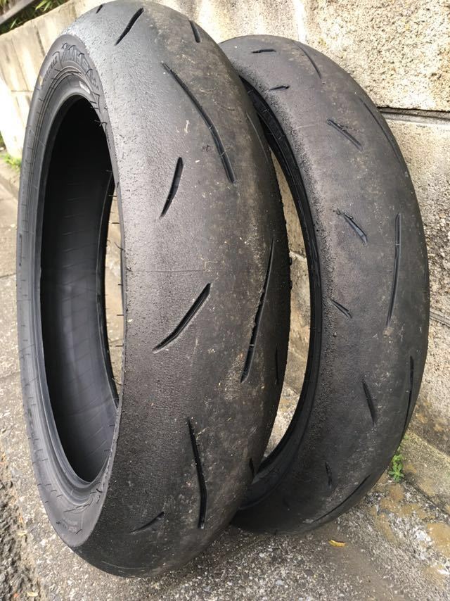 ダンロップ α13SP 程度良好前後セット 110/70R17 140/70R17