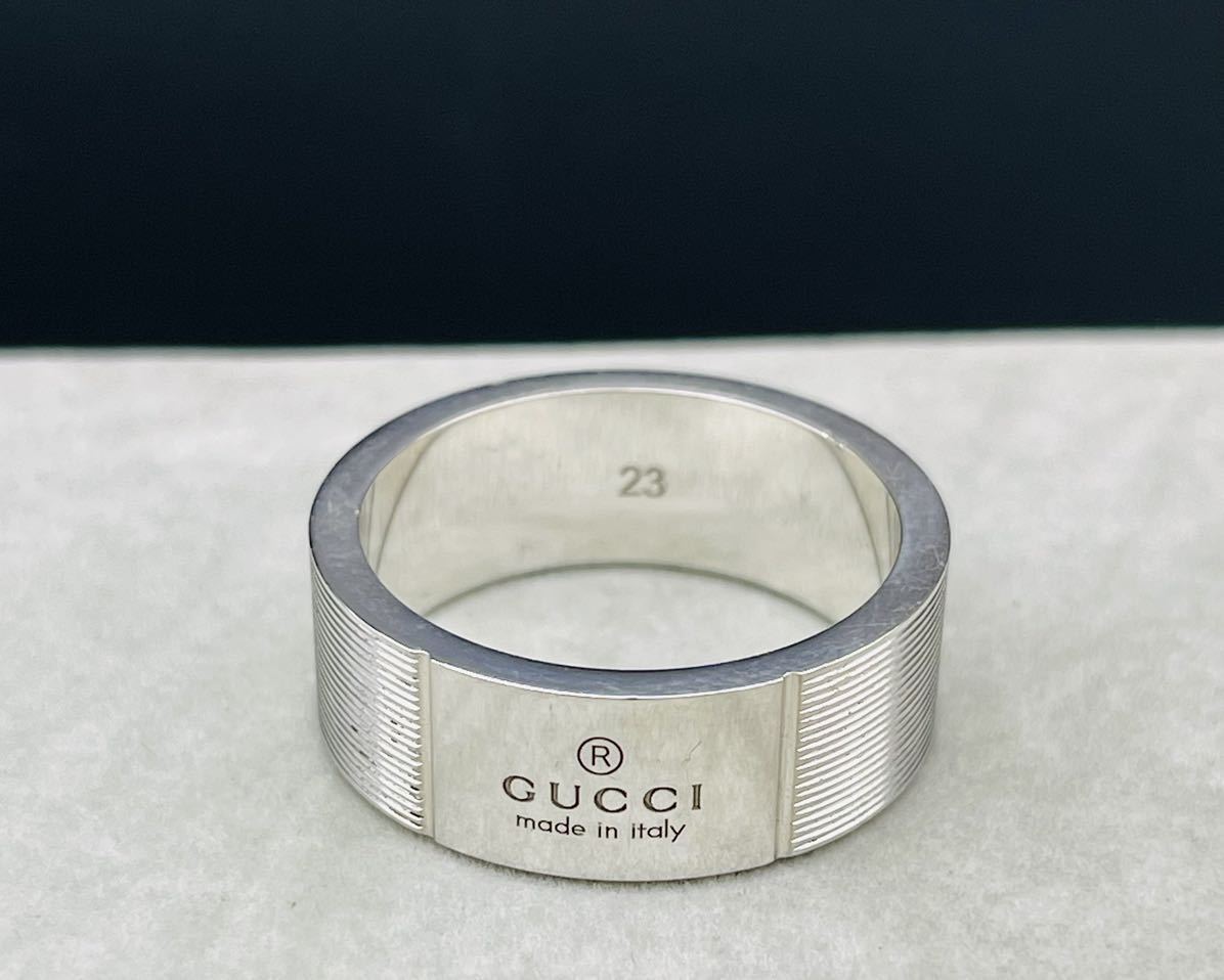 GUCCI グッチ シルバー925 リング 1695MI サイズ23 日本サイズで21〜22