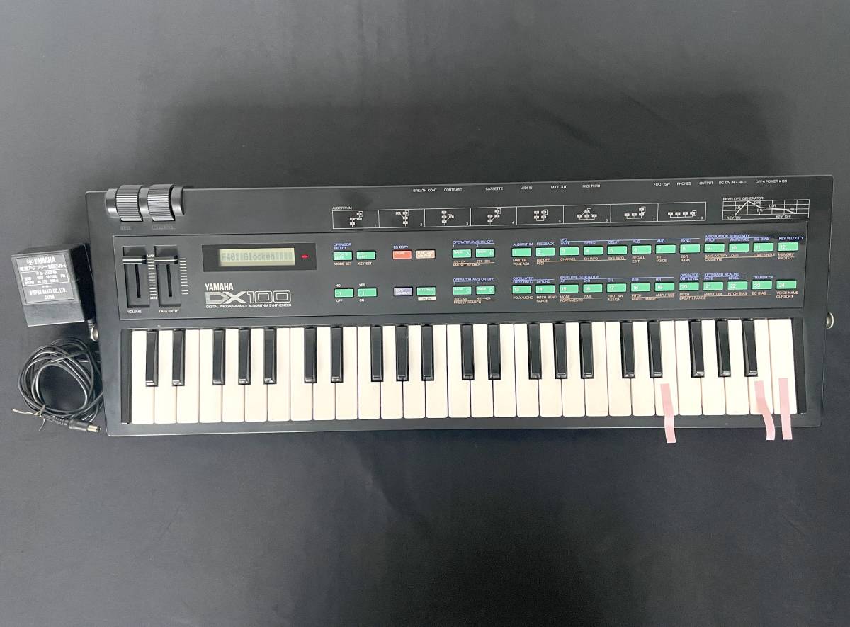 ジャンク 銘器 YAMAHA DX100 FM音源 シンセサイザー 動作確認済み