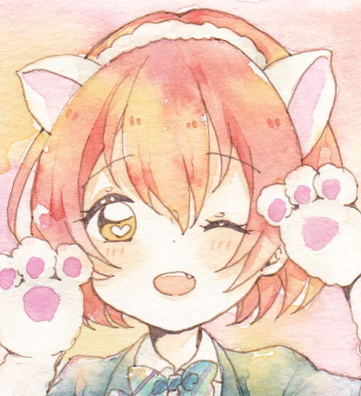 手描きイラスト ラブライブ！星空凛 猫耳(手描きイラスト)｜売買された