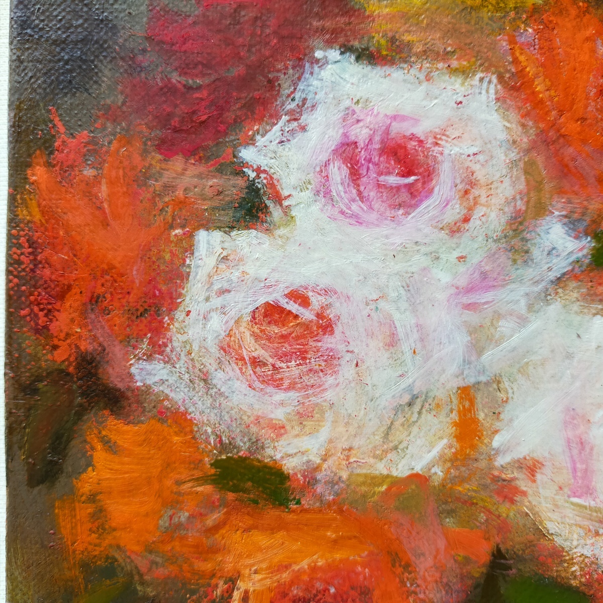 清原啓一真作「黄薔薇」 油彩3号サイン署名芸術院会員薔薇名品古径製額装