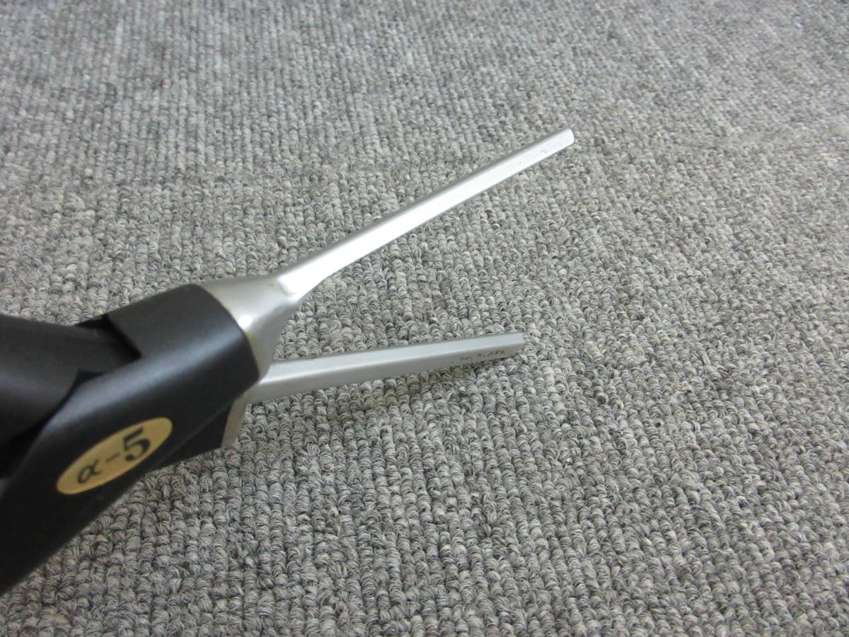 S【8-16】◎6 理容道具 LENZ レンツ システムアイロン 五角 α-5 加熱OK