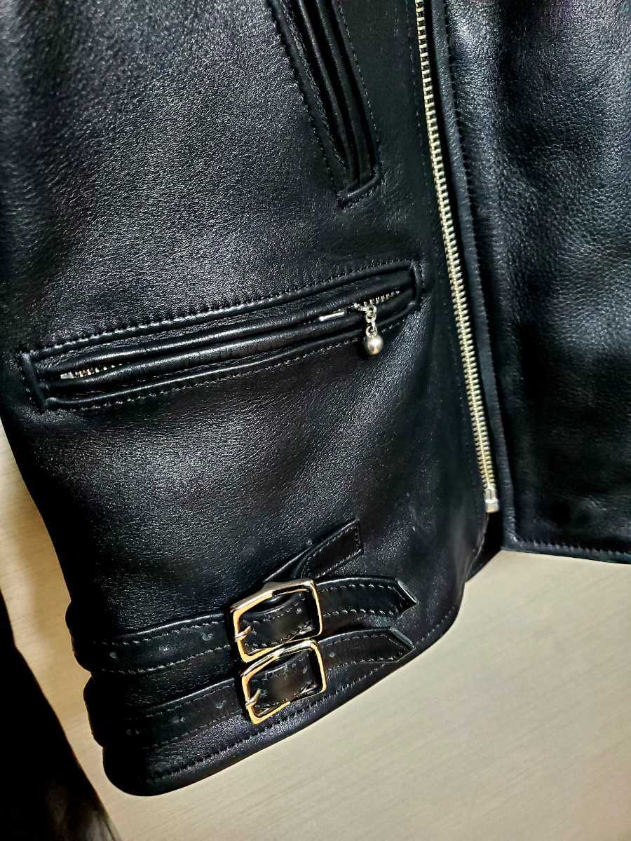 REDMOON ダブルライダースジャケット サイズ42 ライトニング型 レア品