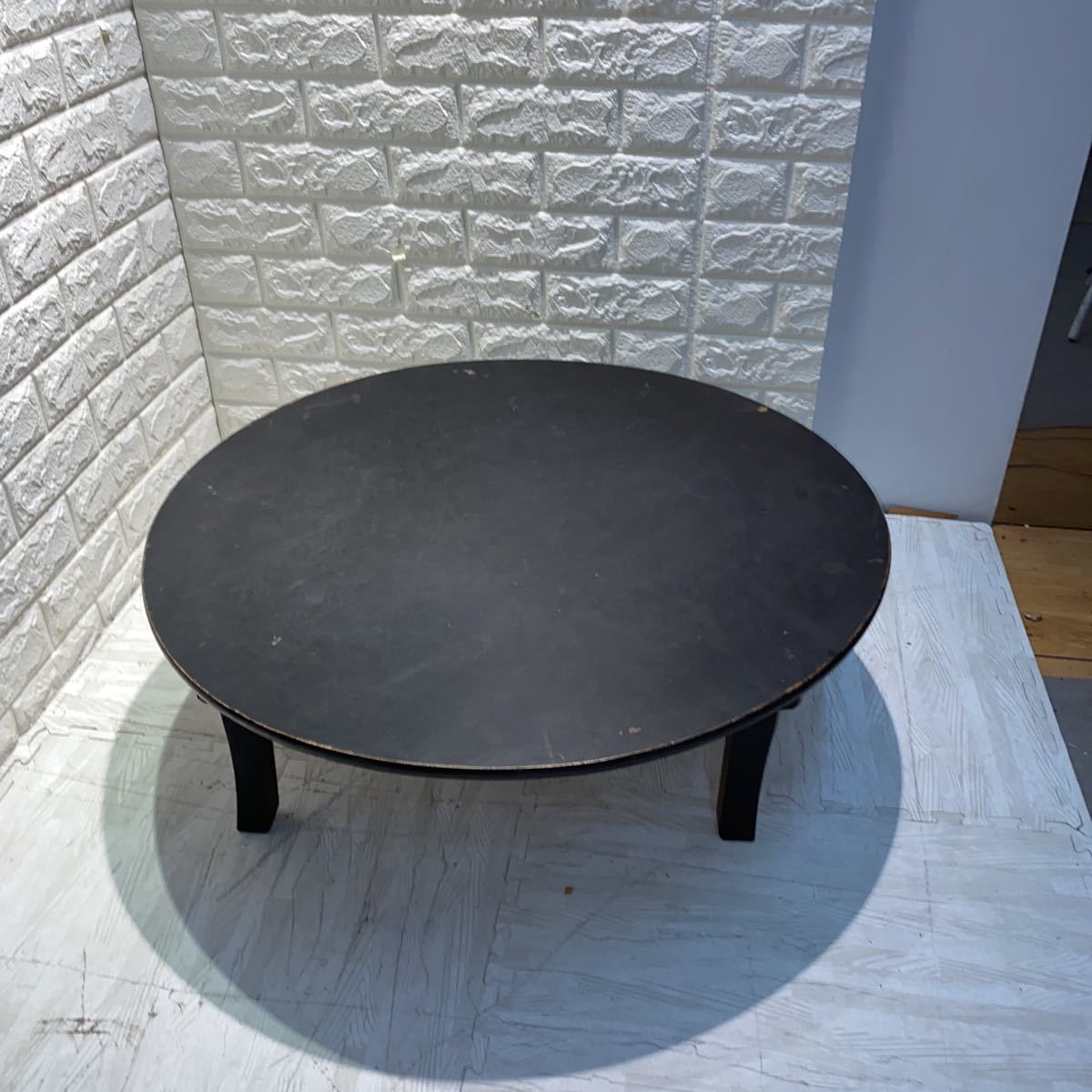 丸ちゃぶ台 円卓 座卓 昭和レトロ 時代物 丸テーブル 古民家 古道具