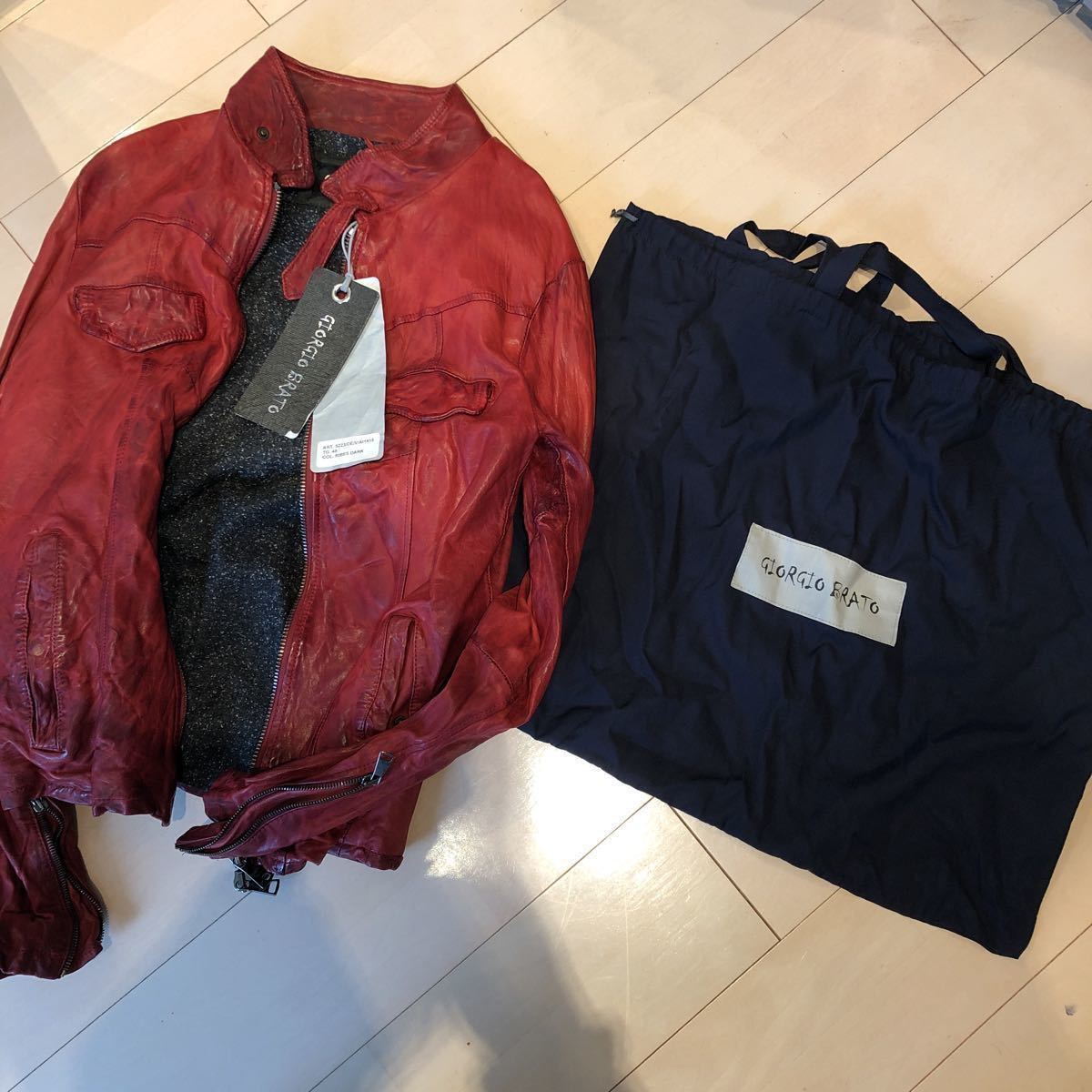 Low1941ジョルジオブラット レザージャケット 向井理 本革 ブラック