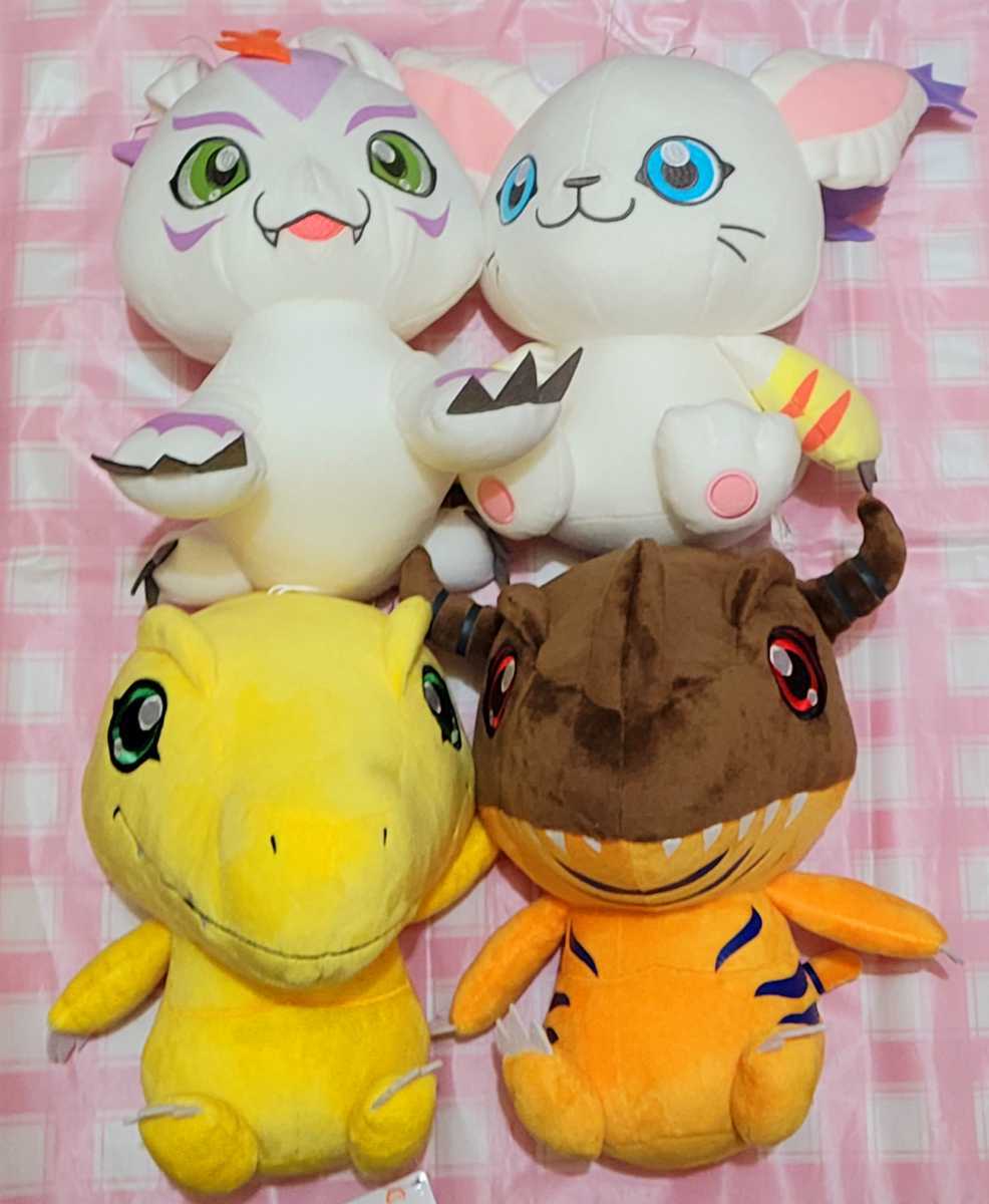 本日発送】デジモンぬいぐるみ8体 三英貿易 アグモン テイルモン 即日