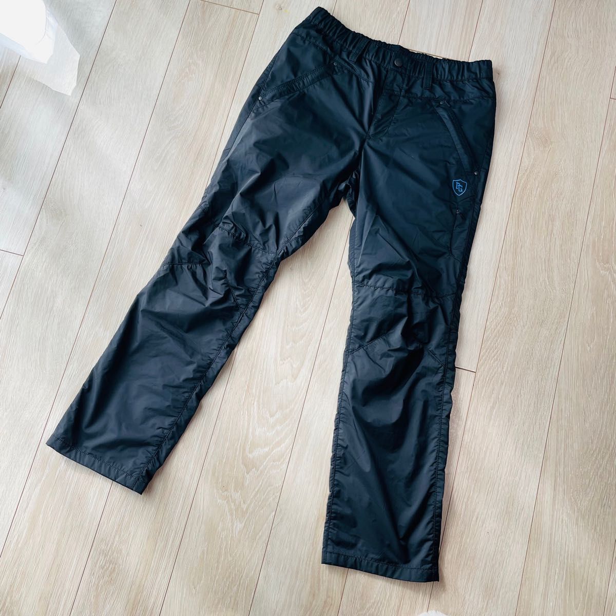 美品 パーリーゲイツ パンツ 6 メンズ ブラック 防寒 防風 PEARLY