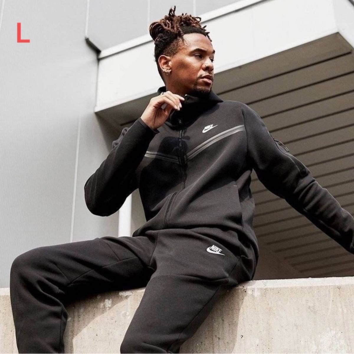 ナイキ Lサイズ テックフリース セットアップ フルジップ ジョガー