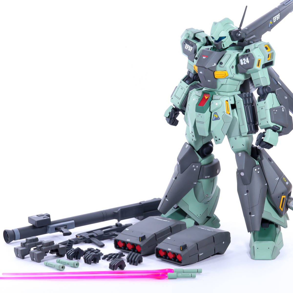 Yahoo!オークション - MG スタークジェガン 改修塗装済み完成品 ガンプ