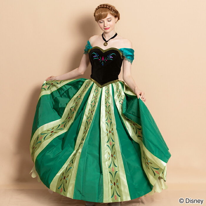 シークレットハニー アナ雪 アナ戴冠式 ドレス 仮装 衣装 コスプレ