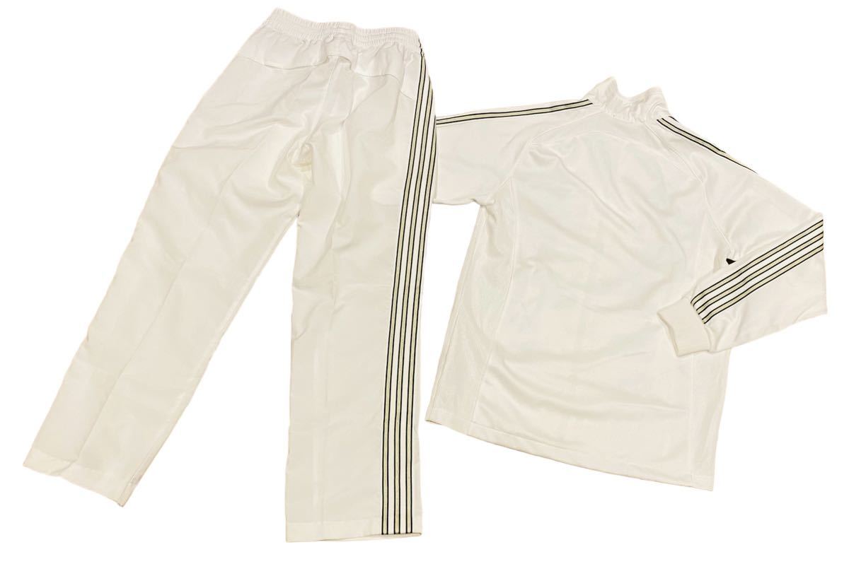 美品】ADIDAS セットアップ ジャージ 国旗タグ 白 緑 アディダス 人気