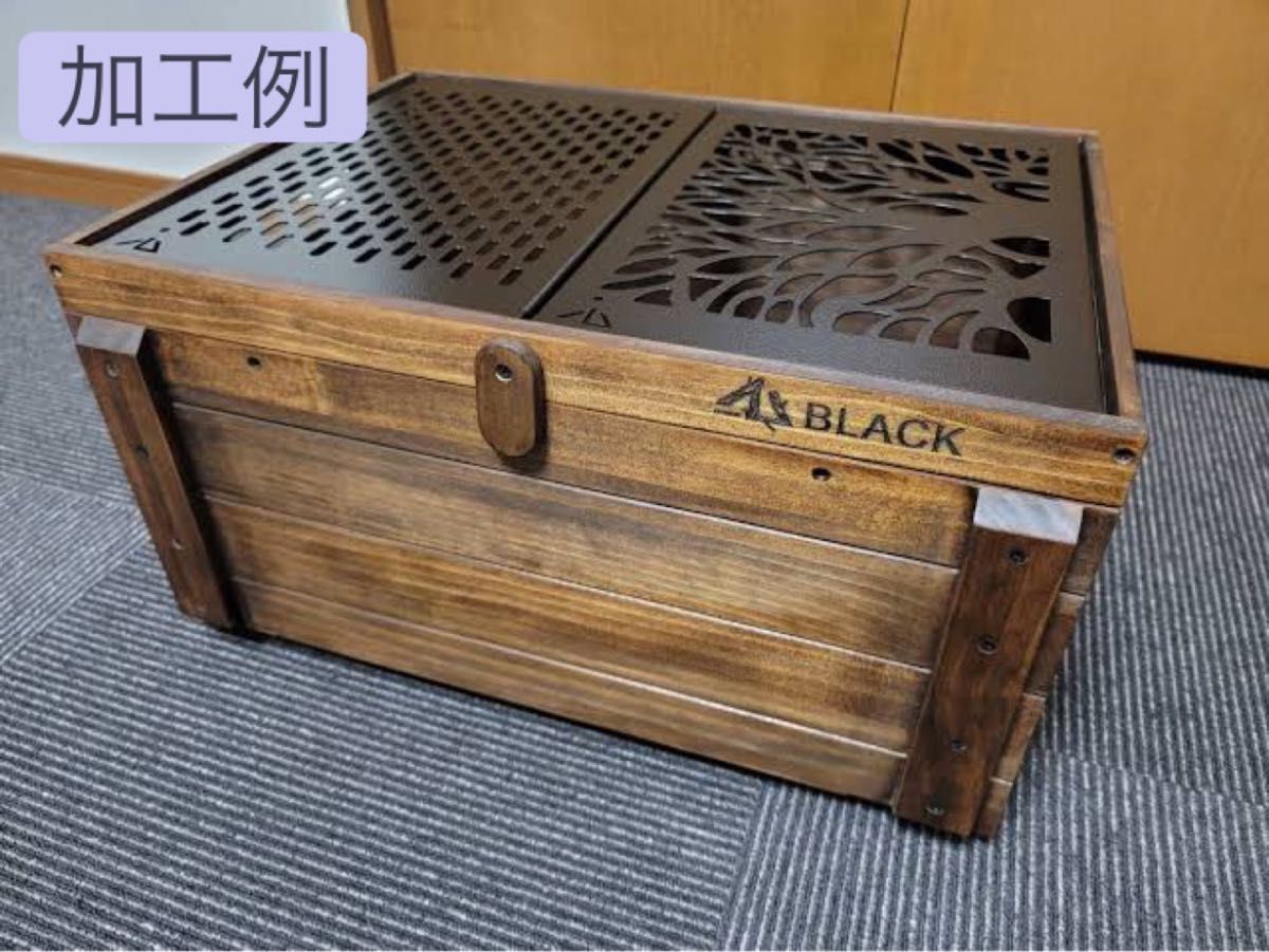 ブラックデザイン“Black Design”合舎DIY アイアンプレート2枚