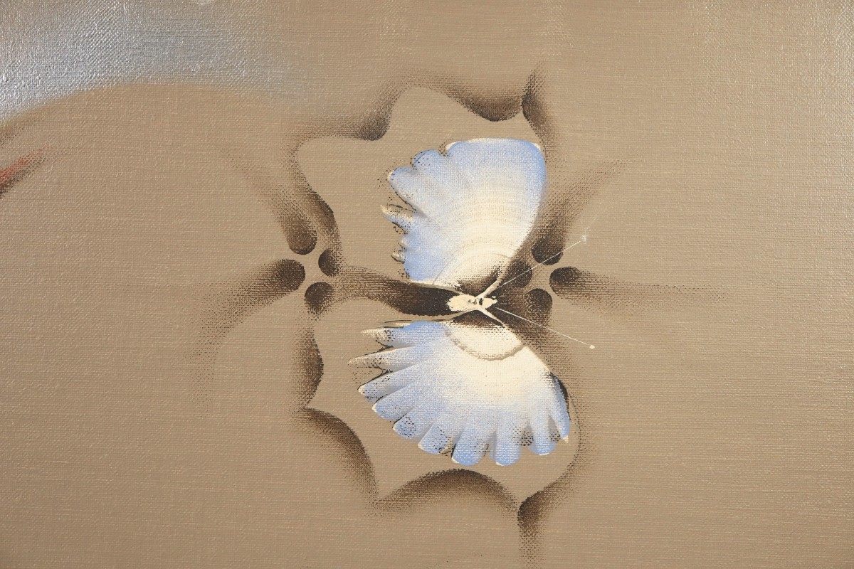 Yahoo!オークション - 真作 小練武志 油彩「虹に舞う蝶」画寸 F10 福井