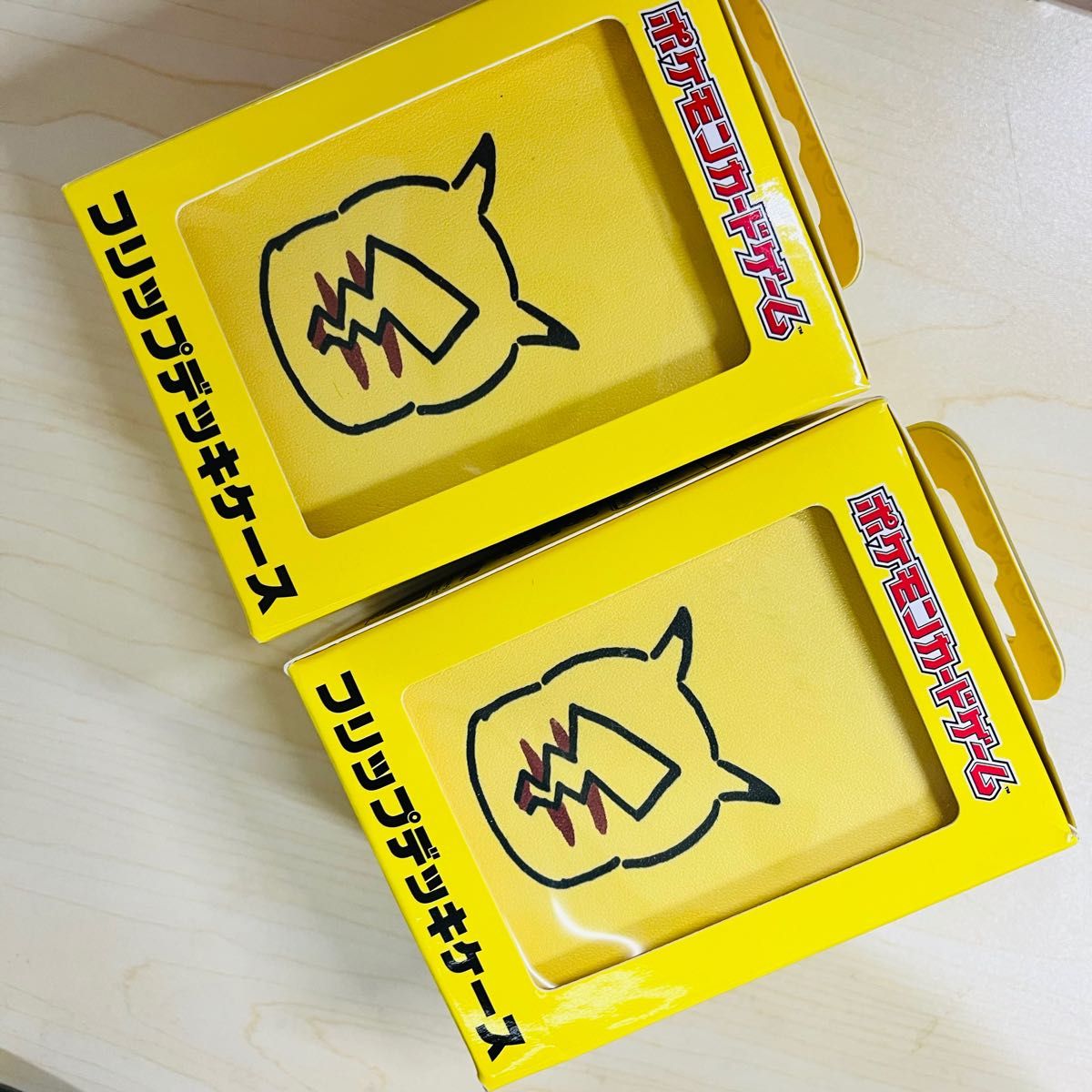 2個セット ピカチュウ フリップデッキケース 24じかんポケモンCHU 完全