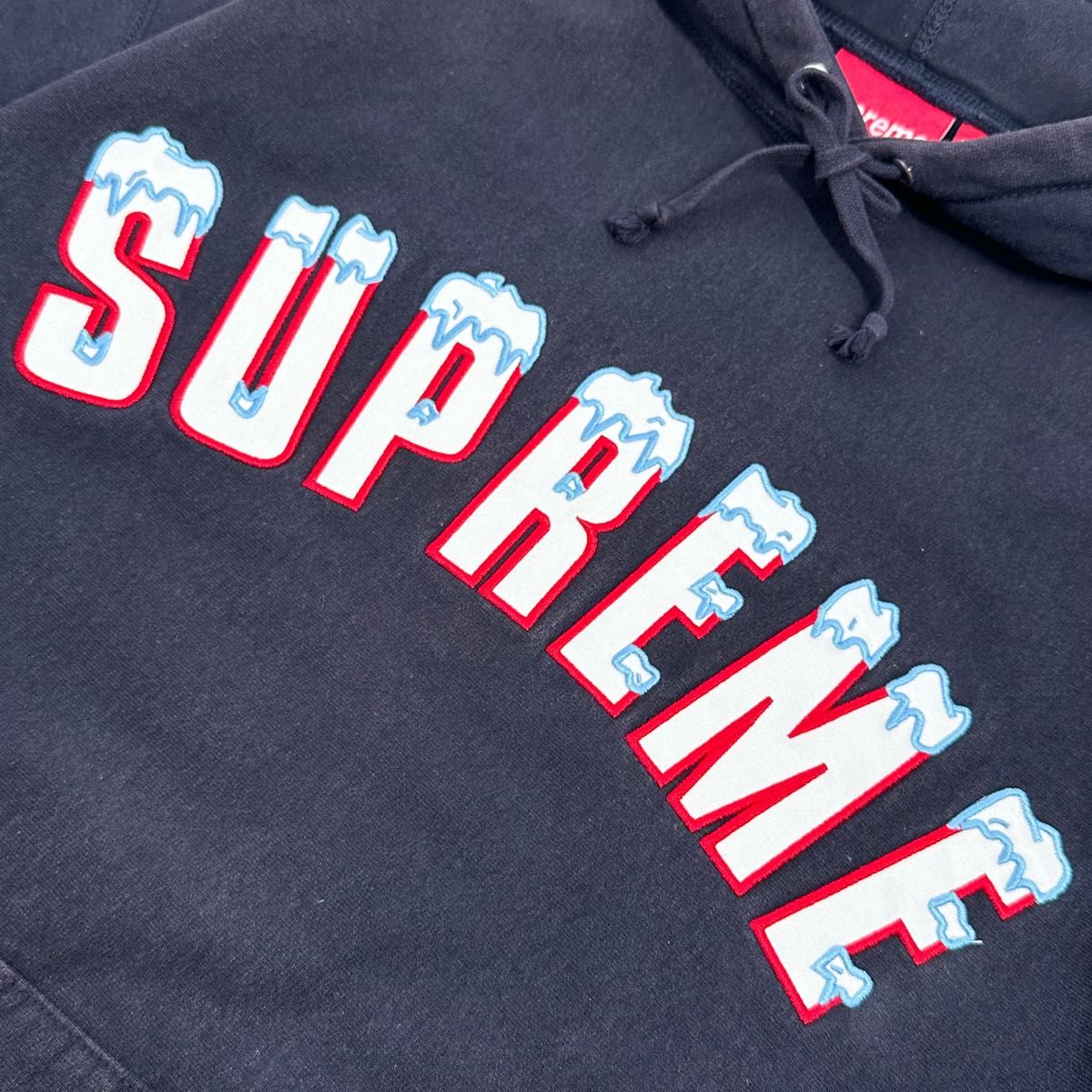 後藤真希着用モデル】希少XL シュプリーム アーチロゴ 刺繍 スノー