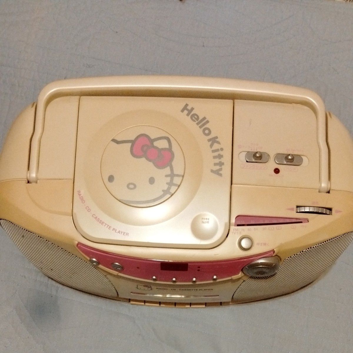 平成レトロ ハローキティ CDラジオカセットレコーダー｜Yahoo!フリマ